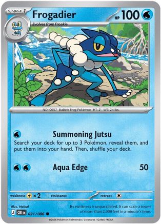 Frogadier 021/086 Common ME04: Chaos Rising