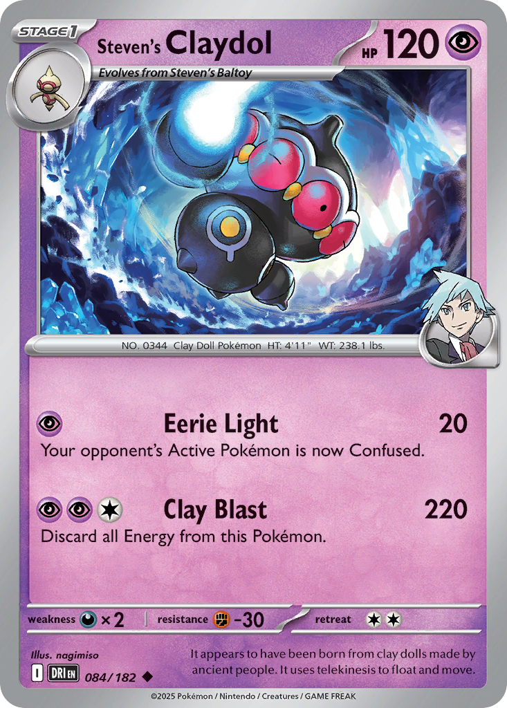 Steven's Claydol 084/182 Uncommon Destined Rivals