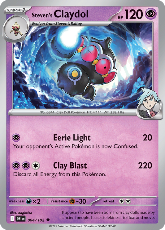 Steven's Claydol 084/182 Uncommon Destined Rivals