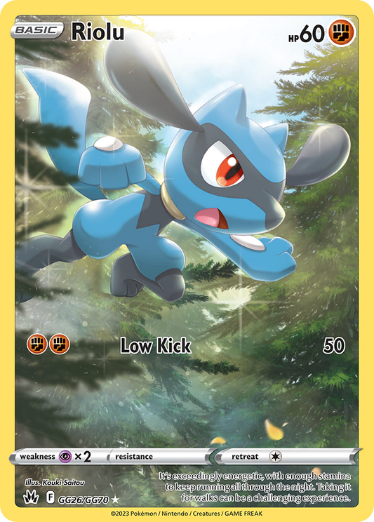 Riolu GG26/GG70 Holo Crown Zenith Galarian Gallery