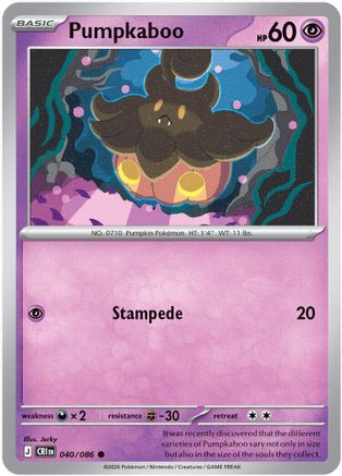 Pumpkaboo 040/086 Common ME04: Chaos Rising