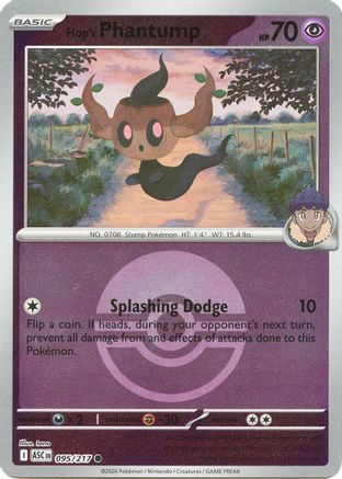 Hop's Phantump (Poke Ball) 095/217 Ascended Heroes Reverse Holo