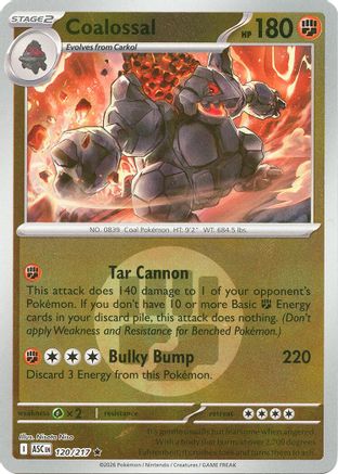 Coalossal (Energy Symbol Pattern) 120/217 Ascended Heroes Reverse Holo
