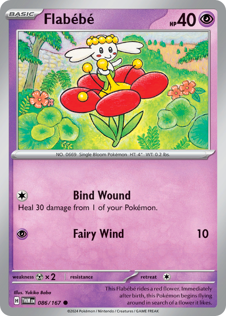 Flabebe 086/167 Common Twilight Masquerade Reverse Holo