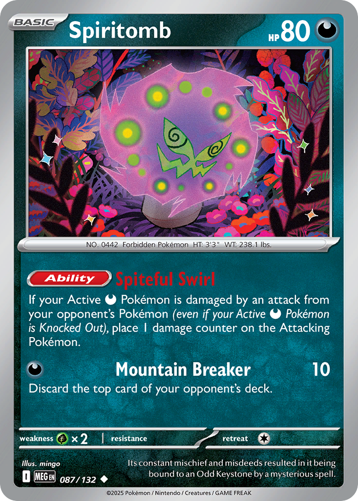 Spiritomb 087/132 Uncommon Mega Evolution