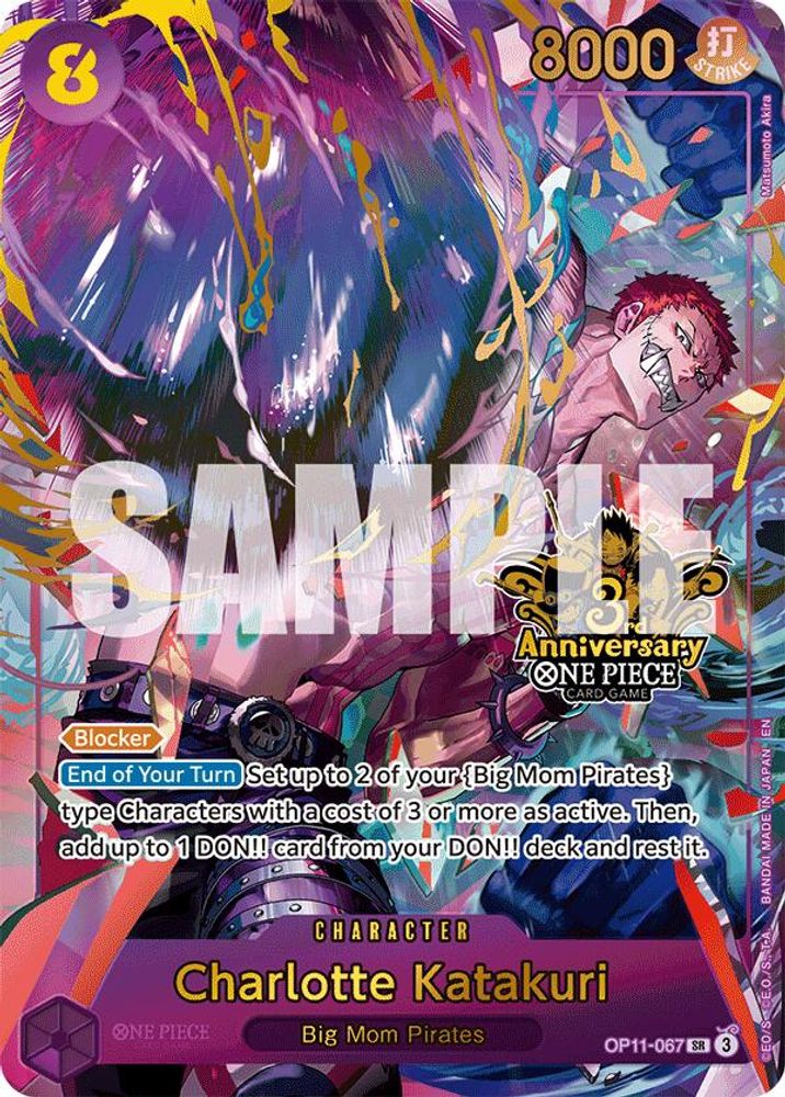 Charlotte Katakuri (Japanese Version 3rd Anniversary Set) OP11-067 Promotion Cards Foil