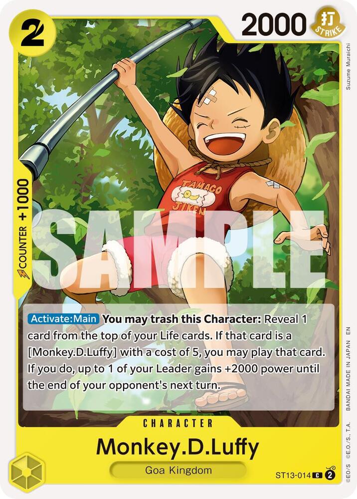Monkey.D.Luffy (Reprint) ST13-014 Premium Booster -The Best- Vol. 2