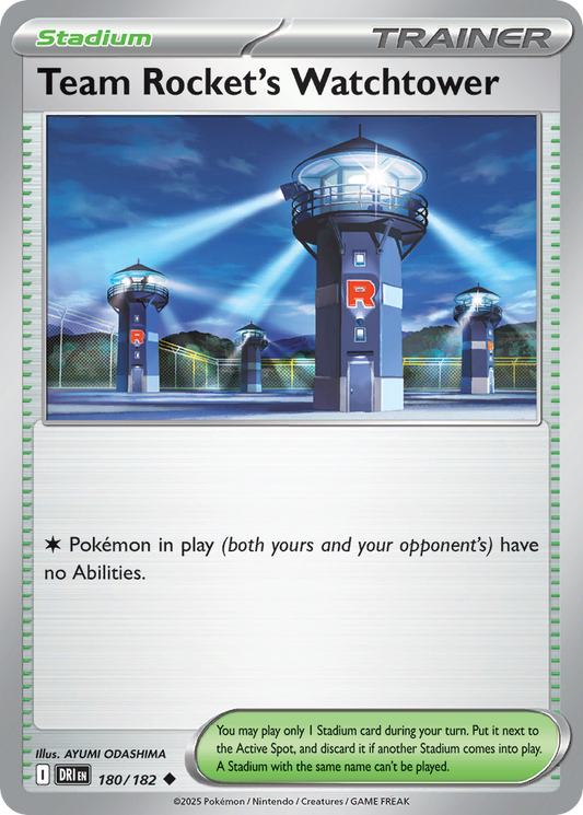 Team Rocket's Watchtower 180/182 Uncommon Destined Rivals