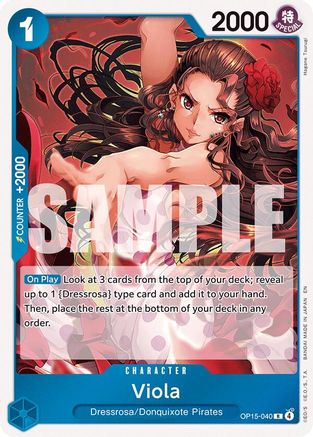 Viola OP15-040 Rare Adventure on Kami's Island