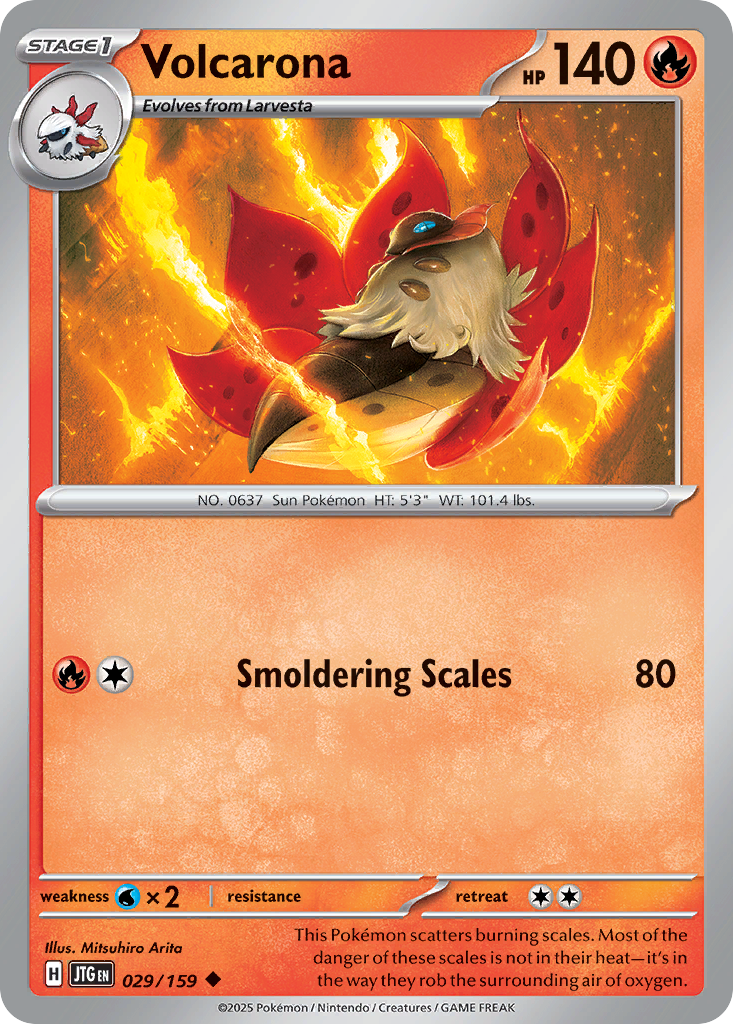 Volcarona 029/159 Uncommon Journey Together Reverse Holo