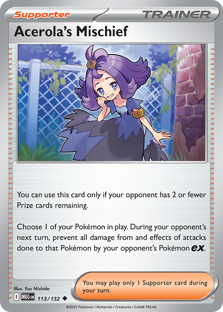 Acerola's Mischief 113/132 Uncommon Mega Evolution