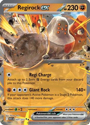 Regirock ex 107/217 Double Rare Ascended Heroes