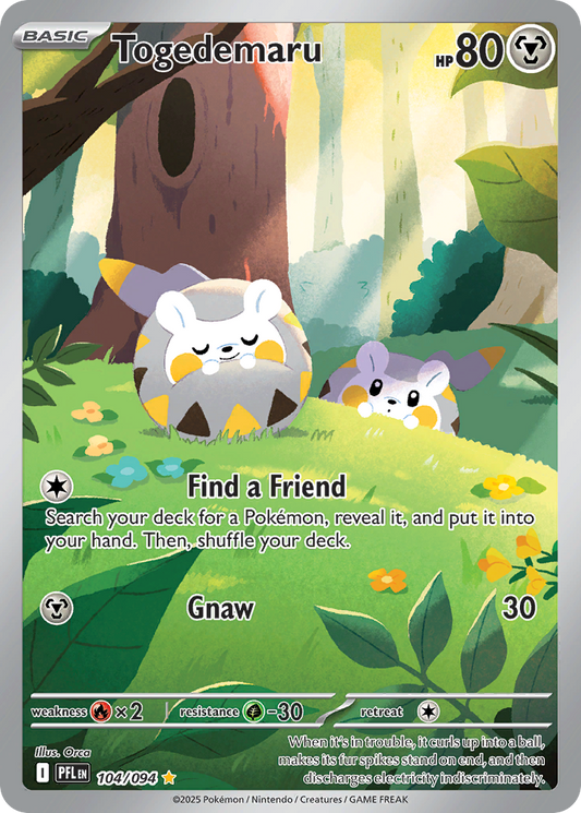 Togedemaru 104/094 Illustration Rare Phantasmal Flames