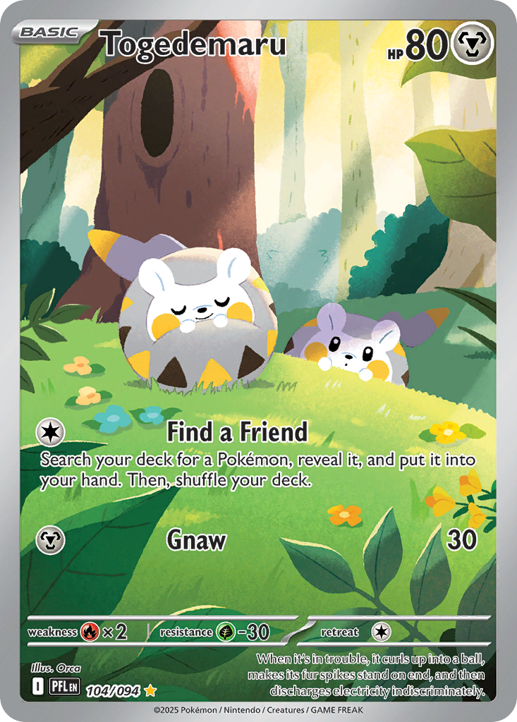 Togedemaru 104/094 Illustration Rare Phantasmal Flames
