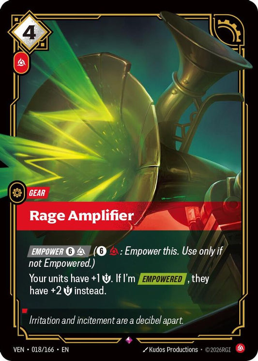 Rage Amplifier 018/166 Rare Vendetta Foil
