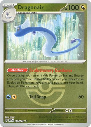 Dragonair (Love Ball) 151/217 Uncommon Ascended Heroes Reverse Holo
