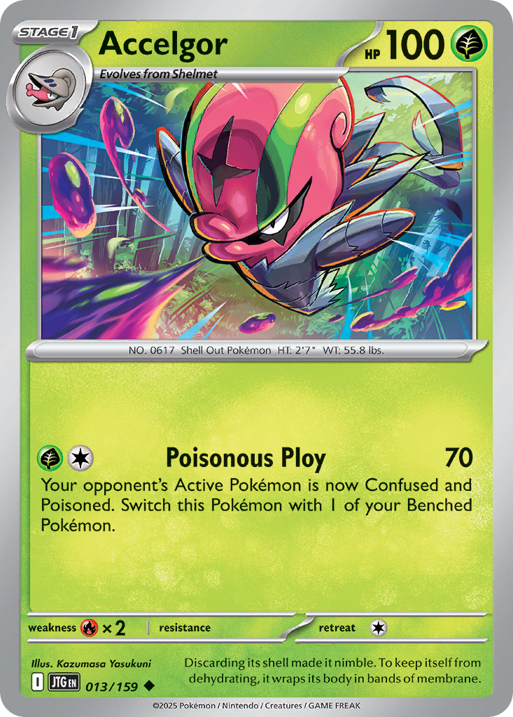 Accelgor 013/159 Uncommon Journey Together Reverse Holo
