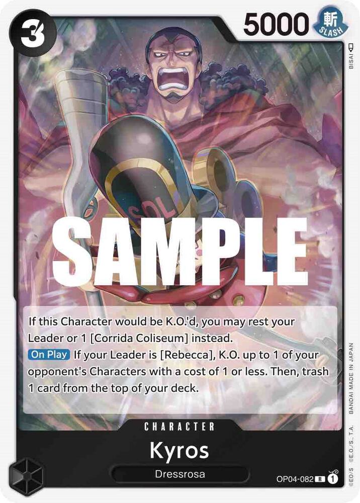 Kyros OP04-082 Rare Kingdoms of Intrigue Foil