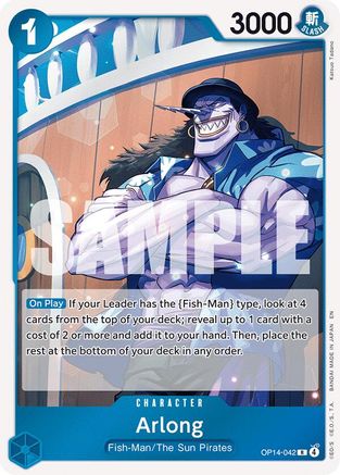 Arlong OP14-042 Rare The Azure Sea's Seven Foil
