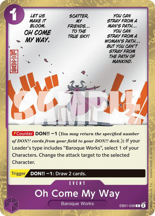 Oh Come My Way (Pirate Foil) EB01-038 Premium Booster -The Best- Vol. 2 Foil