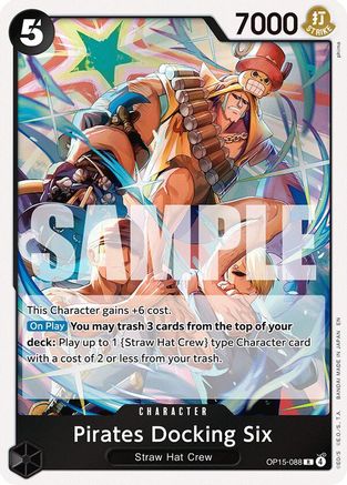 Pirates Docking Six OP15-088 Rare Adventure on Kami's Island