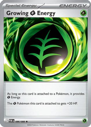 Growing Grass Energy 086/088 Rare Perfect Order Reverse Holo