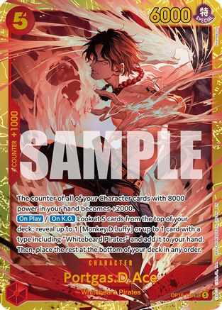 Portgas.D.Ace (118) OP16-118 Secret Rare The Time of Battle Foil