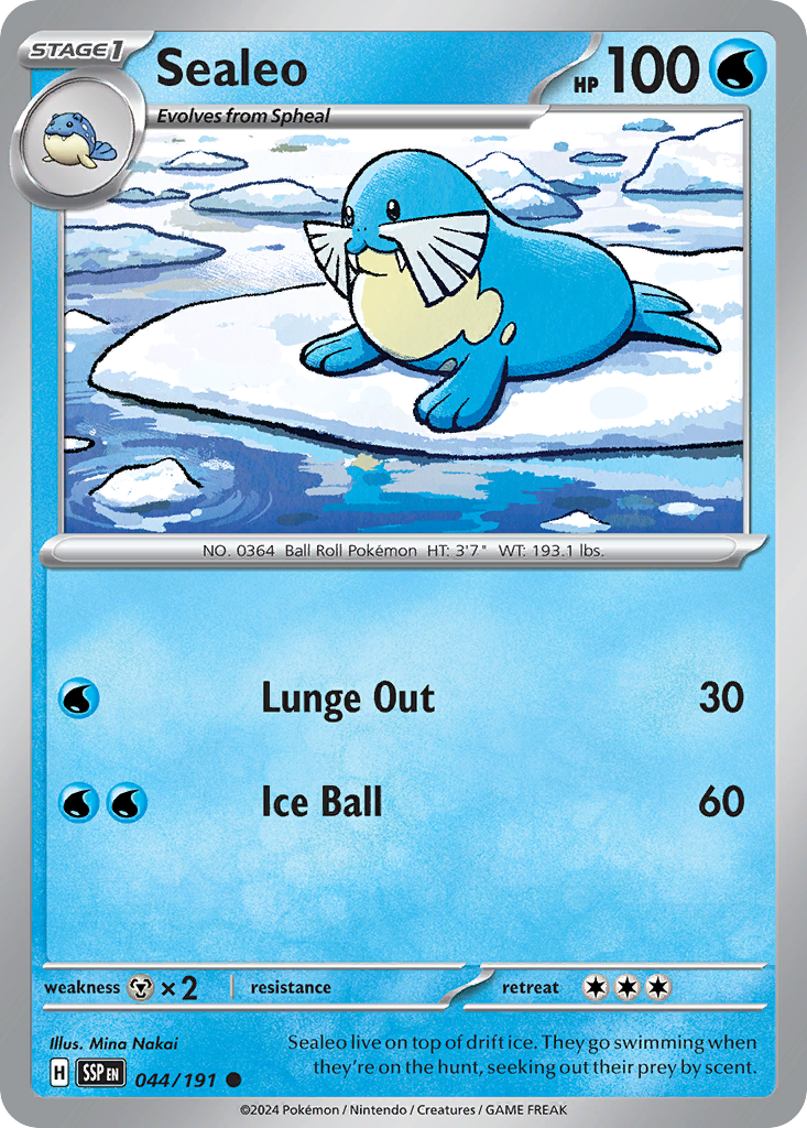 Sealeo 044/191 Common Surging Sparks Reverse Holo