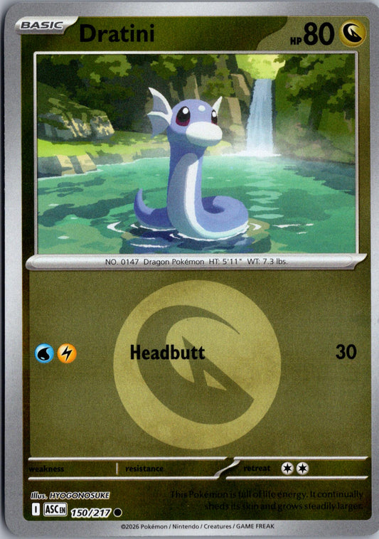 Dratini (Energy Symbol Pattern) 150/217 Ascended Heroes Reverse Holo