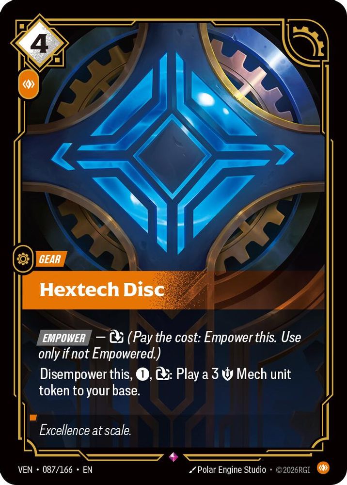 Hextech Disc 087/166 Rare Vendetta Foil