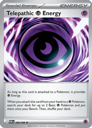 Telepathic Psychic Energy 088/088 Rare Perfect Order Holo