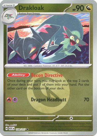 Drakloak (Energy Symbol Pattern) 159/217 Ascended Heroes Reverse Holo