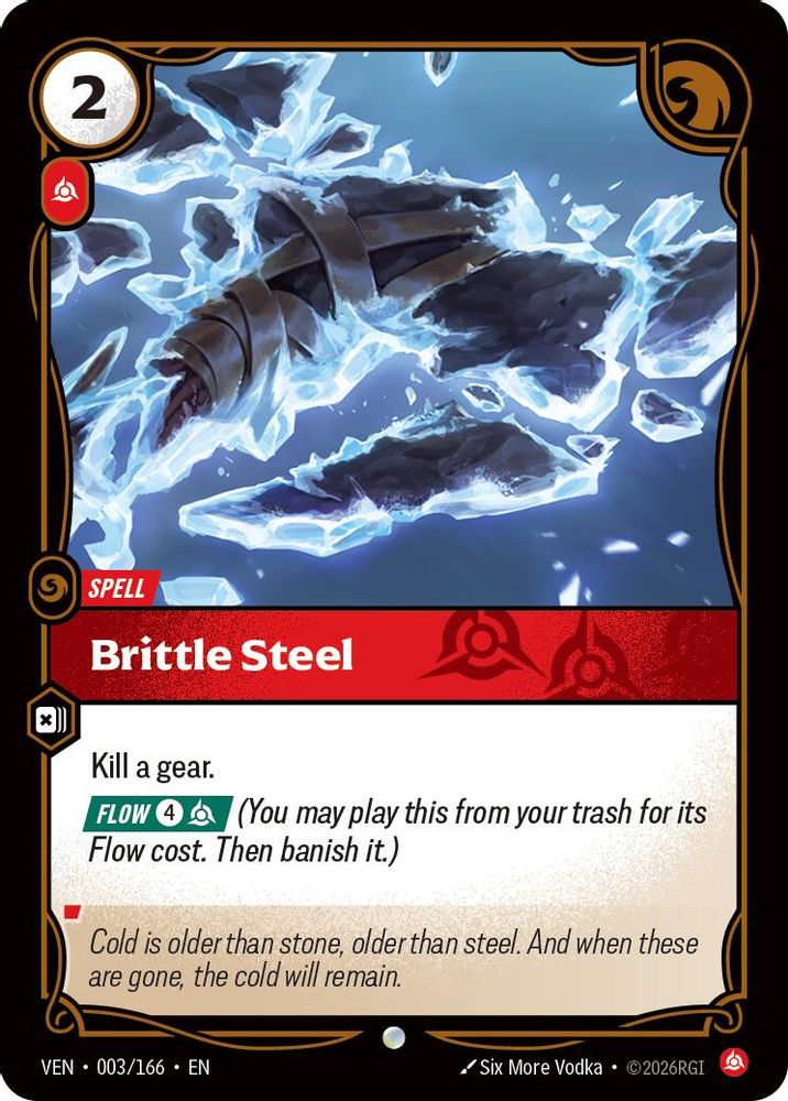 Brittle Steel 003/166 Common Vendetta Foil