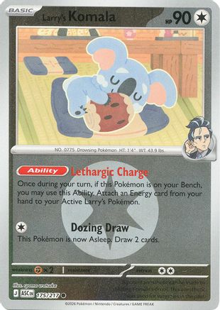Larry's Komala (Energy Symbol Pattern) 175/217 Ascended Heroes Reverse Holo