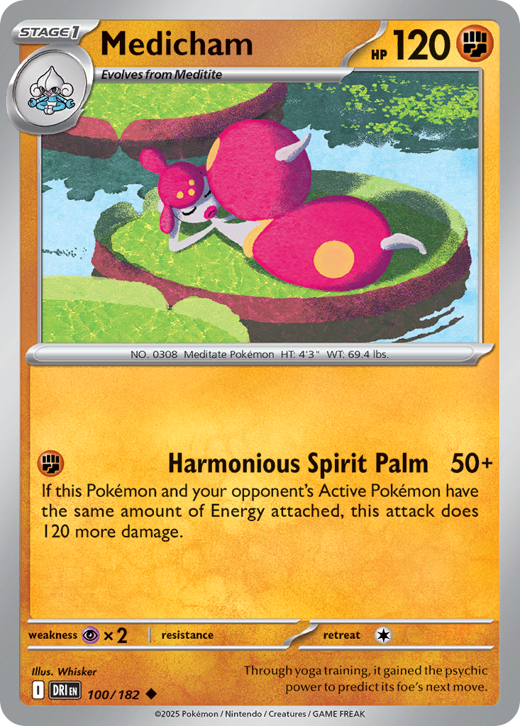 Medicham 100/182 Uncommon Destined Rivals