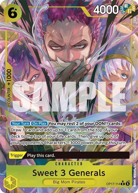Sweet 3 Generals (Alternate Art) OP17-114