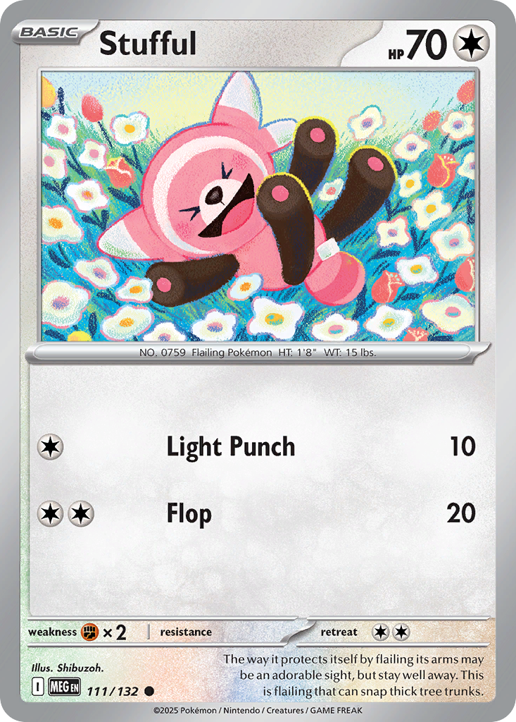 Stufful 111/132 Common Mega Evolution