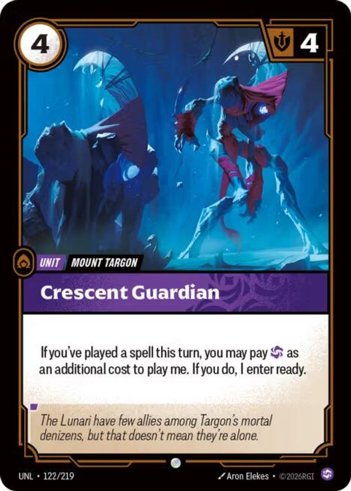 Crescent Guardian 122/219 Common Unleashed Foil