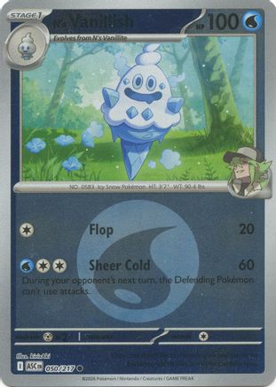 N's Vanillish (Energy Symbol Pattern) 050/217 Ascended Heroes Reverse Holo