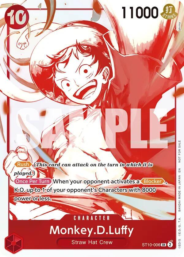 Monkey.D.Luffy (3rd Anniversary Treasure Campaign Pack) ST10-006 Promotion Cards