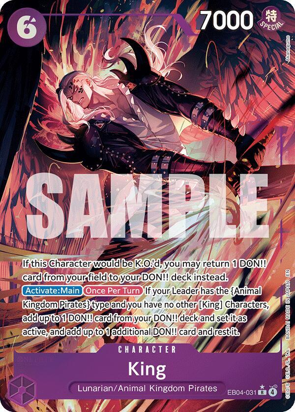 King (Alternate Art) EB04-031 Rare The Azure Sea's Seven
