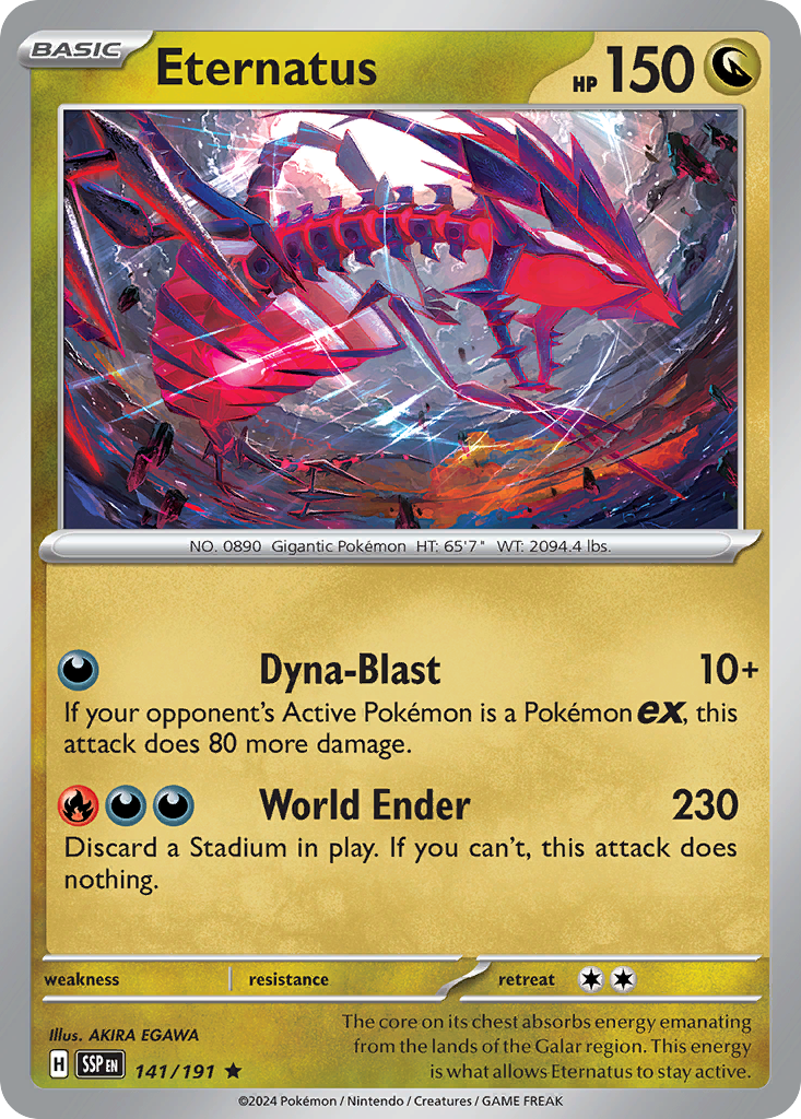 Eternatus 141/191 Rare Surging Sparks Holo