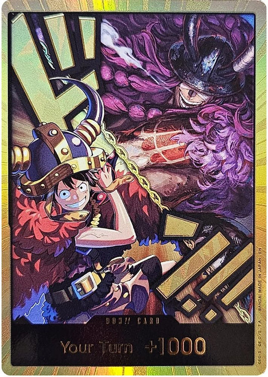 DON!! Card (Alternate Art) (Luffy and Loki) (Gold) (The World's Strongest Warriors) Foil