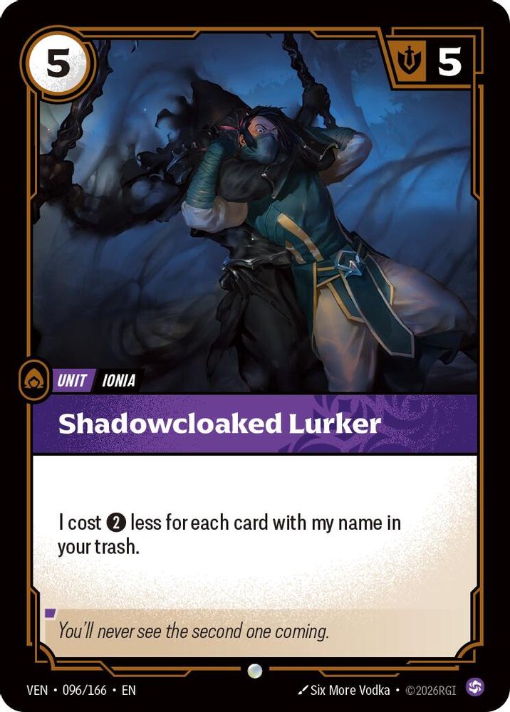 Shadowcloaked Lurker 096/166 Common Vendetta Foil