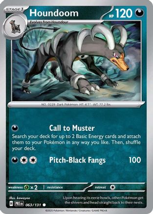 Houndoom 063/131 Common Prismatic Evolutions
