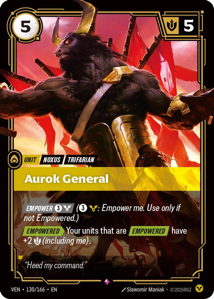Aurok General 130/166 Rare Vendetta Foil