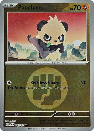 Pancham (Energy Symbol Pattern) 115/217 Holo Ascended Heroes Reverse Holo