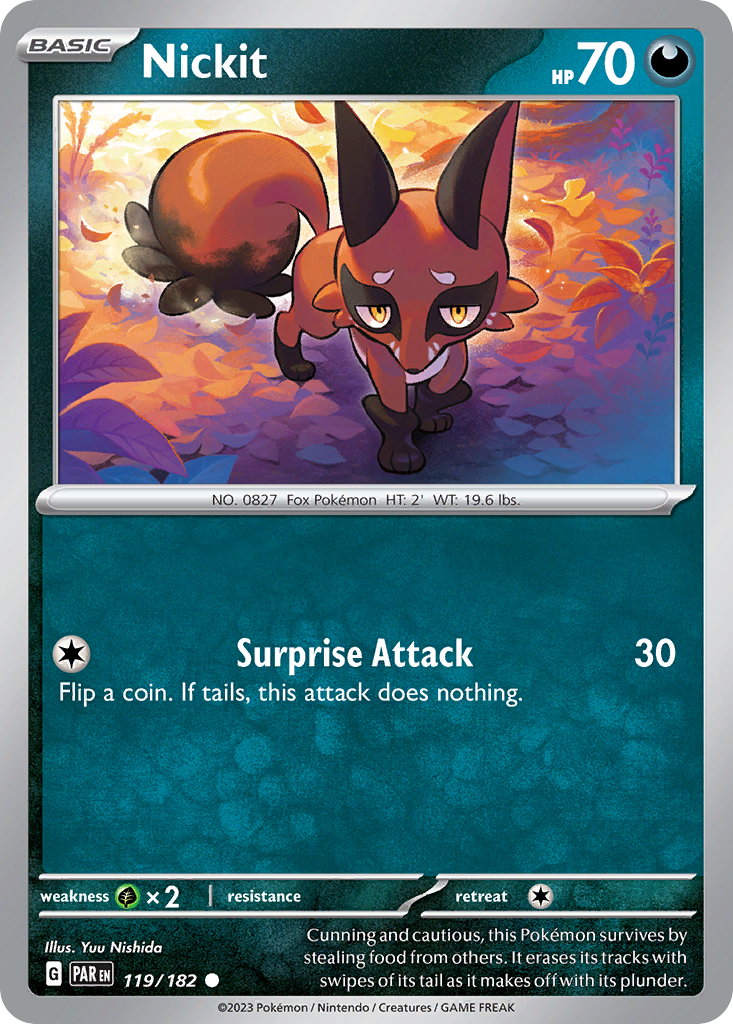 Nickit 119/182 Common Paradox Rift Reverse Holo