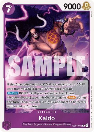 Kaido EB04-030 Rare The Azure Sea's Seven