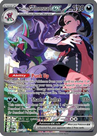 Marnie's Grimmsnarl ex 287/217 Ascended Heroes